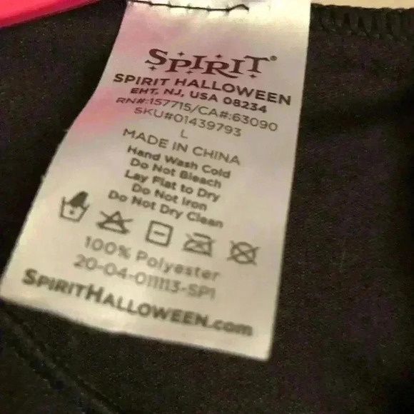 SPIRIT HALLOWEEN COSTUME BASIC BLACK GOWN MENS LARGE - Picture 5 of 12